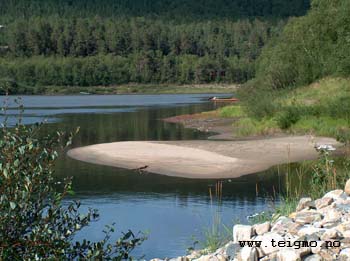 view from river at teigmo